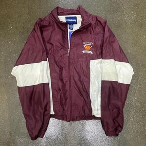 Vintage Holloway Quigley Catholic Basketball Size Large Windbreaker Jacket